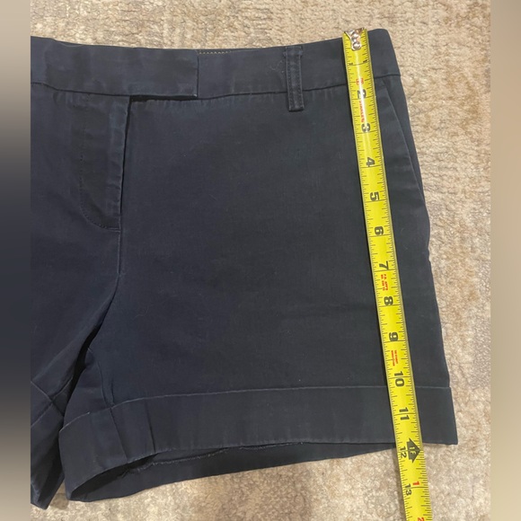 J Crew Navy Blue Chino Shorts Women’s Size 8 City Fit 95% Cotton - Picture 7 of 8